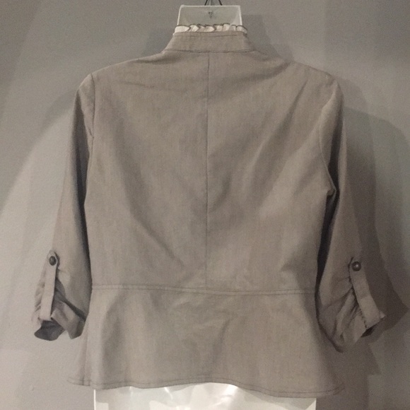 Open Front Military Blazer sz small - Picture 3 of 4